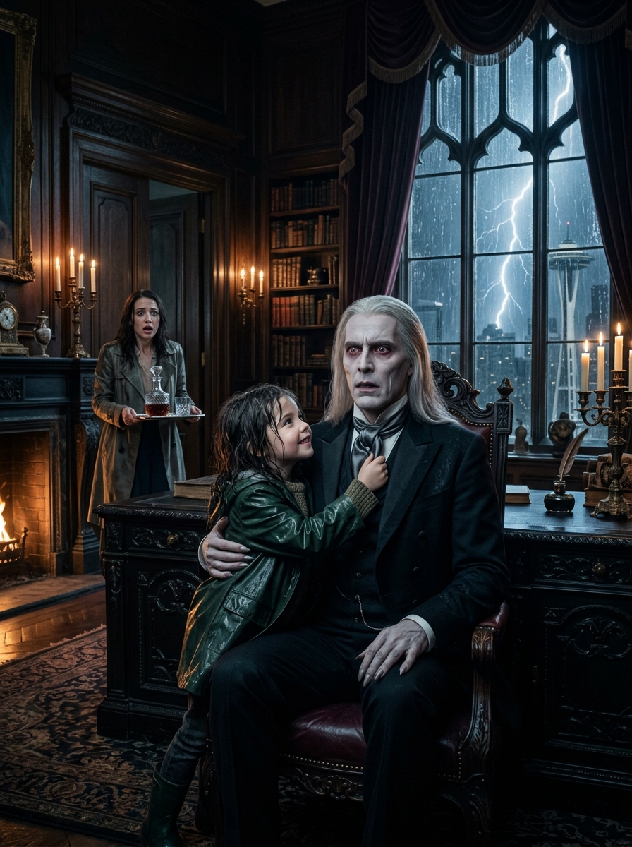 The Vampire King Had Survived Five Hundred Years Alone. Then a Little Girl Walked Into His Study and Called Him Papa