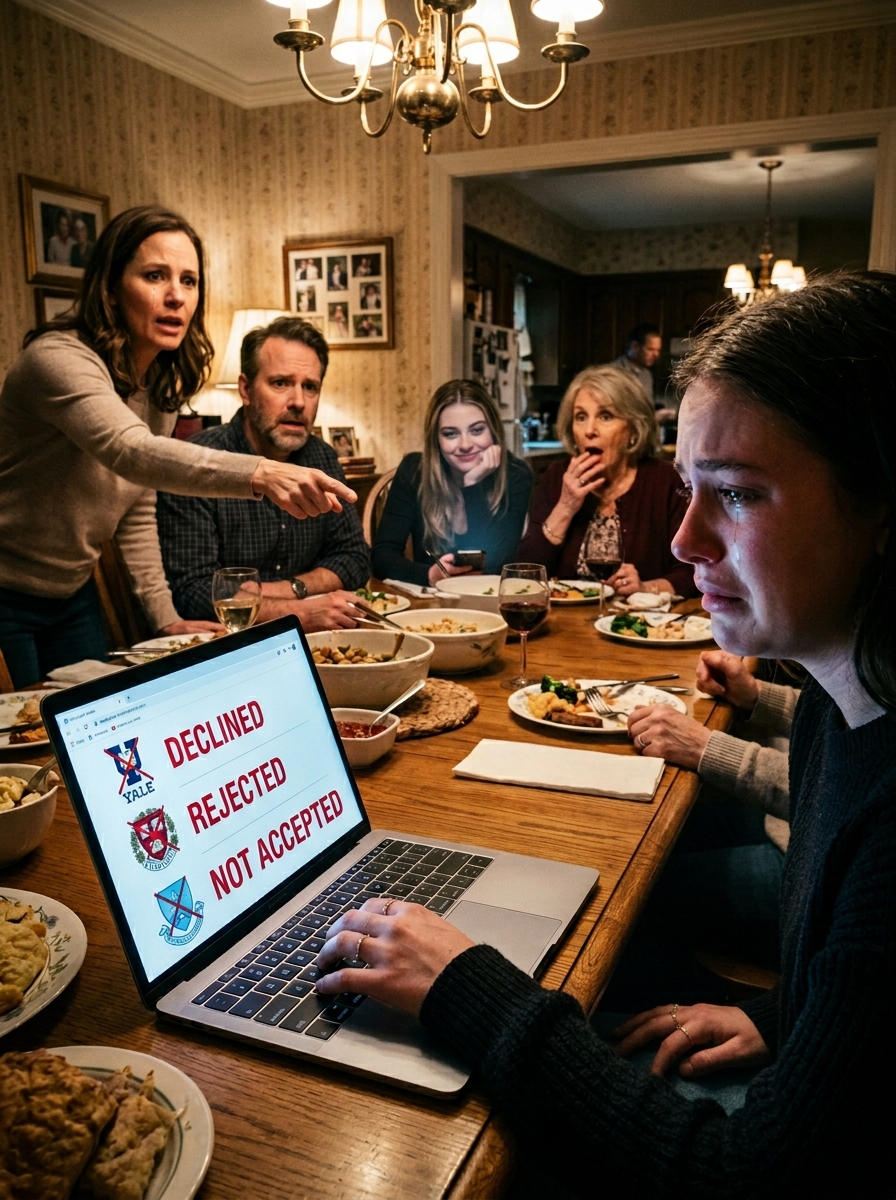 The Jealous Cousin Who Smiled Across the Dinner Table While I Cried Over My “Lost” Harvard Acceptance Didn’t Realize Her Own Search History Was Already Building the Case Against Her