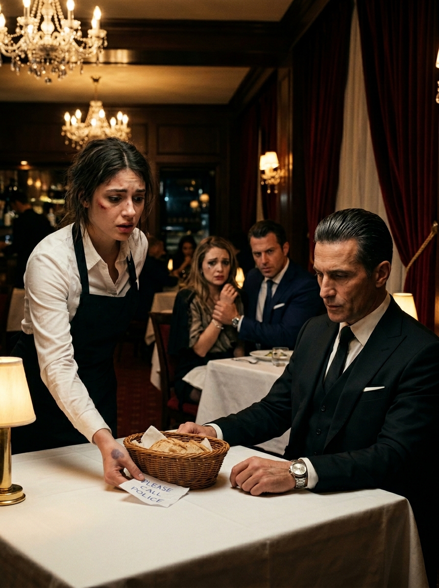 Bruised Waitress Wrote The Wrong Table Number On Her Note For Help—It Went To The Mafia Boss’s Table