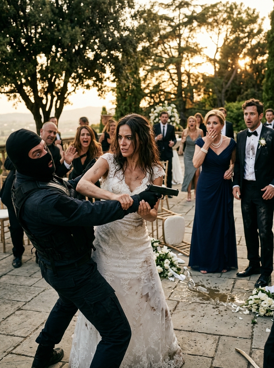 My Husband Family Spent Months Treating Me Like Dirt For Being A Small-Town Mechanic… Then Armed Men Crashed Our Wedding And Discovered Exactly Who They’d Been Disrespecting