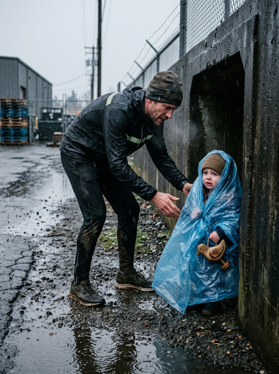 He Heard a Child Crying Beneath a Storm Drain at 5 A.M. — What Happened Afterward Became a Love Story, a Custody Battle, and a Family No One Expected
