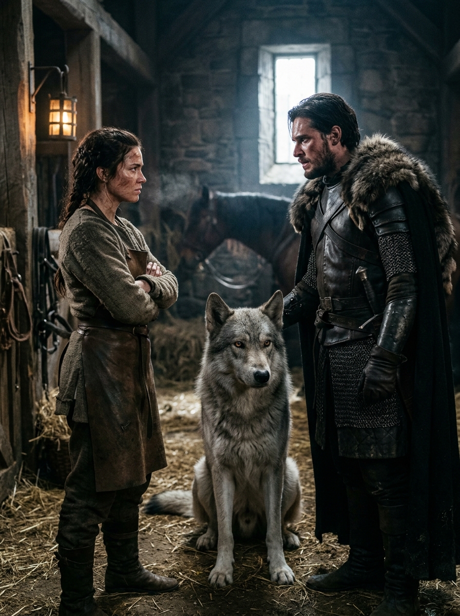 The Alpha’s Beast Refused to Eat Until She Sat Beside Him — She Was Just There to Clean the Stables