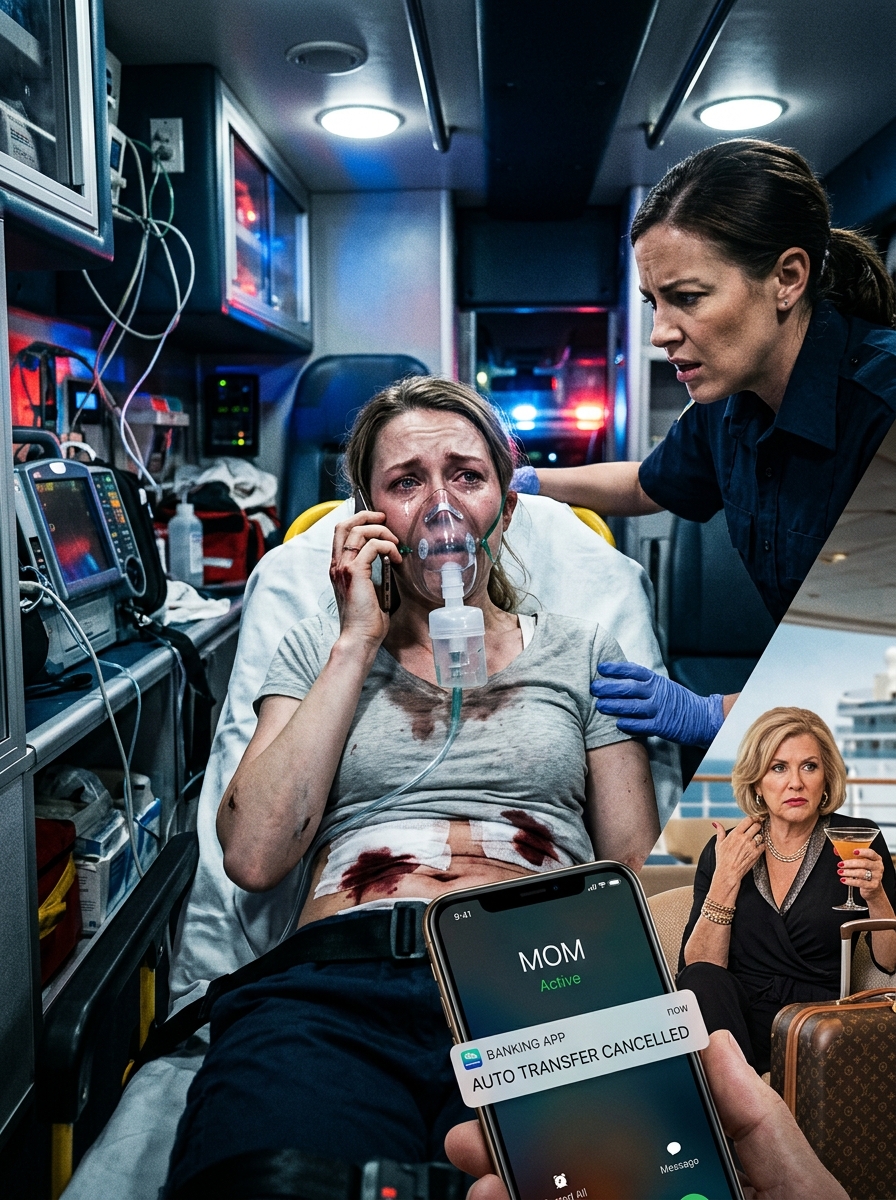 I Called My Mother From An Ambulance With Internal Bleeding Begging Her To Watch My 2-Year-Old… She Said She Wasn’t Missing Her Cruise For My “Drama” — So I Canceled The $3,800 I’d Been Sending Her Every Single Month For Eight Years