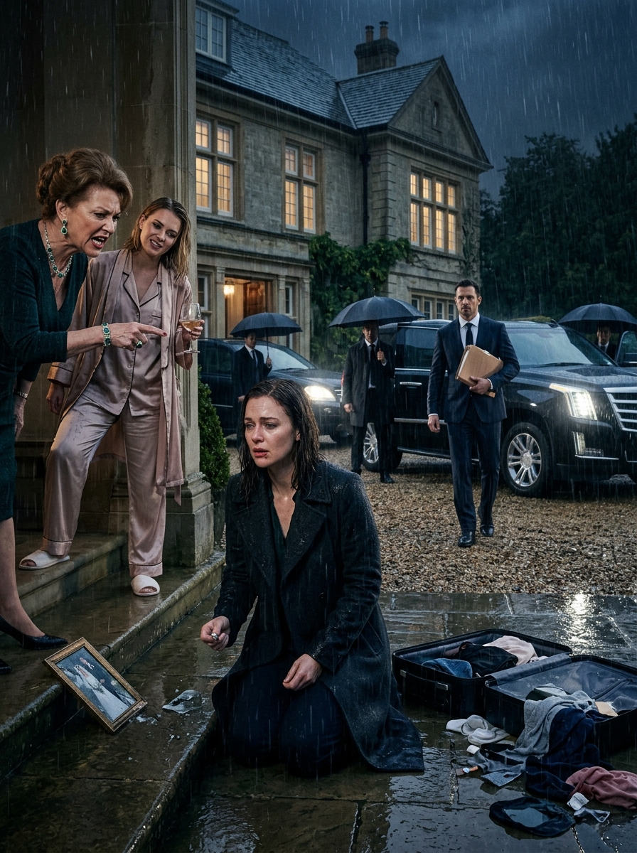 My Mother Pushed Me Into The Icy Rain And My Sister Threw My Suitcase After Me… But The “Poor Mechanic” They Mocked Was A Forensic Investigator Who Had Already Built The Case Against Them