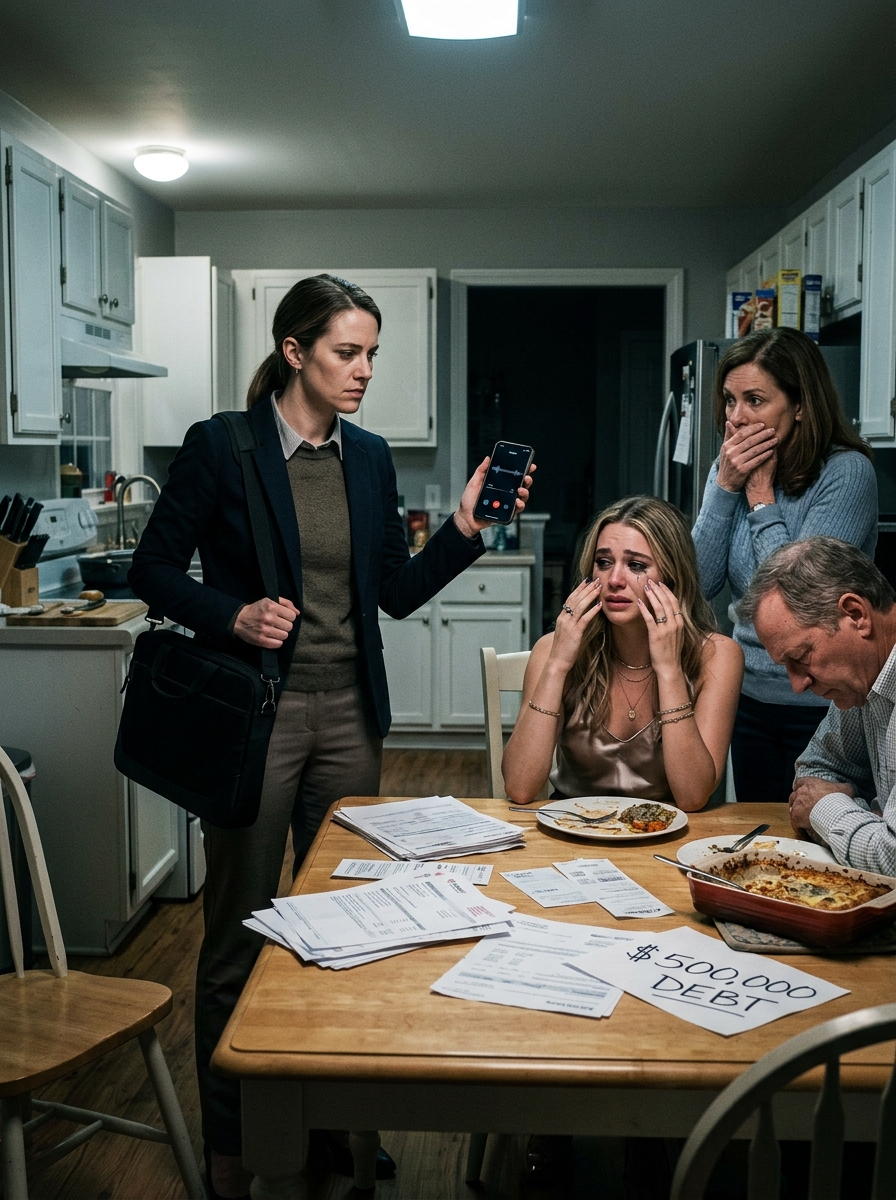 My Sister Stole My Identity To Fund Her $500,000 Debt… And My Mother Called Me To Pay It All Off — But The Recording On My Phone Changed Everything Before Anyone Could Say Another Word