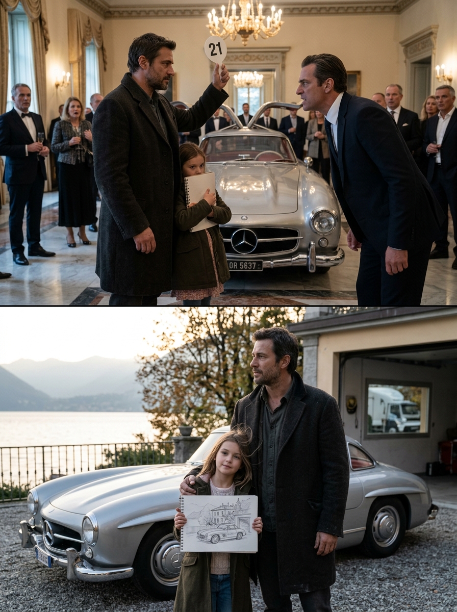 The Billionaires Thought He Was Just a Broke Single Dad — Until the Old Gullwing Car Brought Back a Buried Fortune and a Dead Man’s Truth