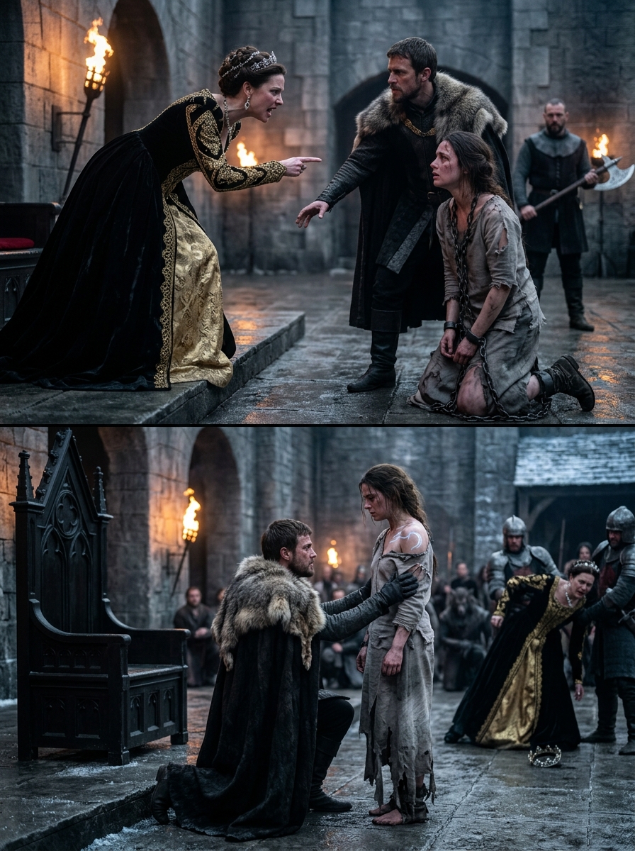 The Mute Servant Covered in Ash Accidentally Spilled Wine on the Queen During the Blood Moon Feast—And the Alpha King Suddenly Realized Something Ancient Was Hidden Beneath Her Skin