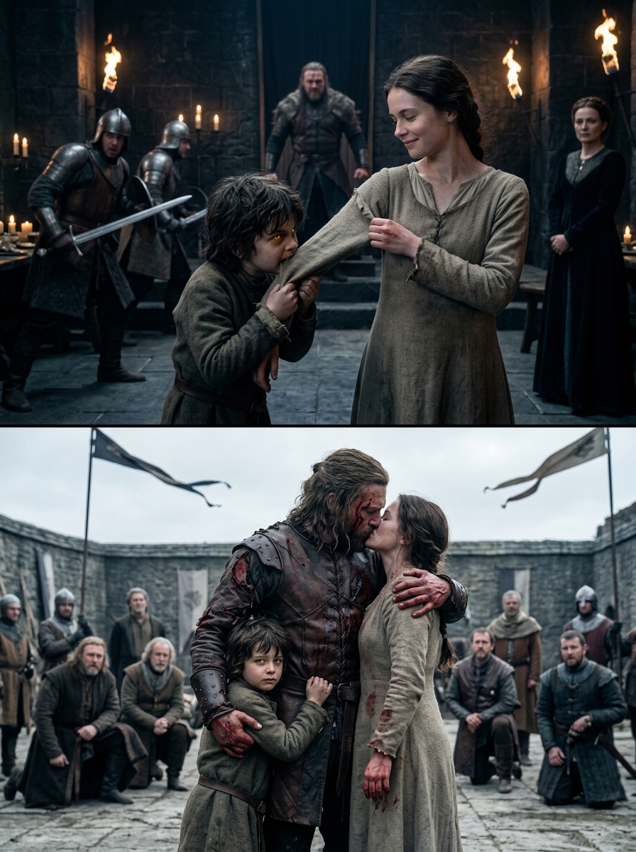 The Alpha King’s Cub Bit the Omega’s Sleeve — The Room Panicked, but She Tugged Back With a Smile