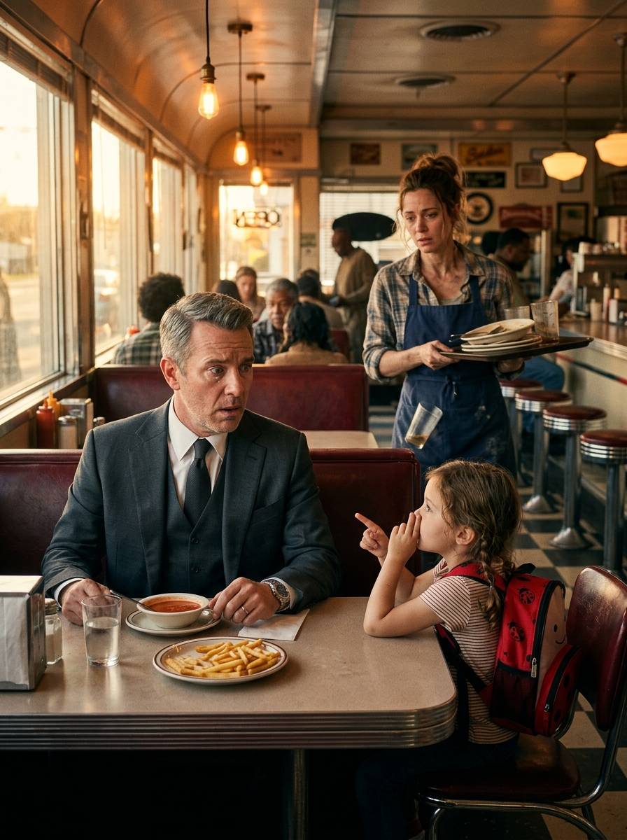 After Hearing a Little Girl Whispered “Mom Works Here So I Can Eat,” the Lonely Billionaire Bought the Diner to Save Them All