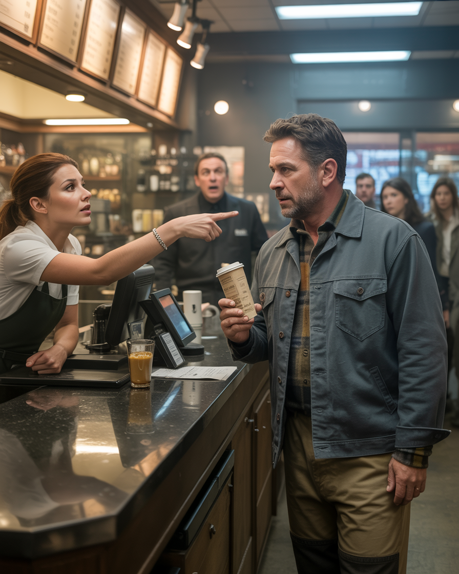She Told the Man in the Work Jacket to Hurry Up and Order. Then the District Manager Called Her Into the Back Room and Said: “He Owns the Company”