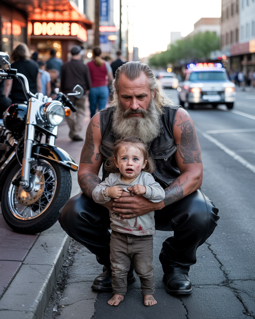 He Found A Starving Child Alone On A Street Corner And Bought Her A Meal… But The Wound He Had Carried In His Chest For Thirty Years Was The Real Reason He Could Never, Ever Ride Past