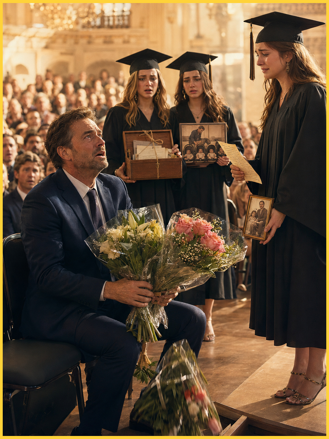 I Raised My Brother’s Three Daughters for Twenty-Two Years After He Left Them on My Porch — Then They Read His Hidden Letter at Their Graduation