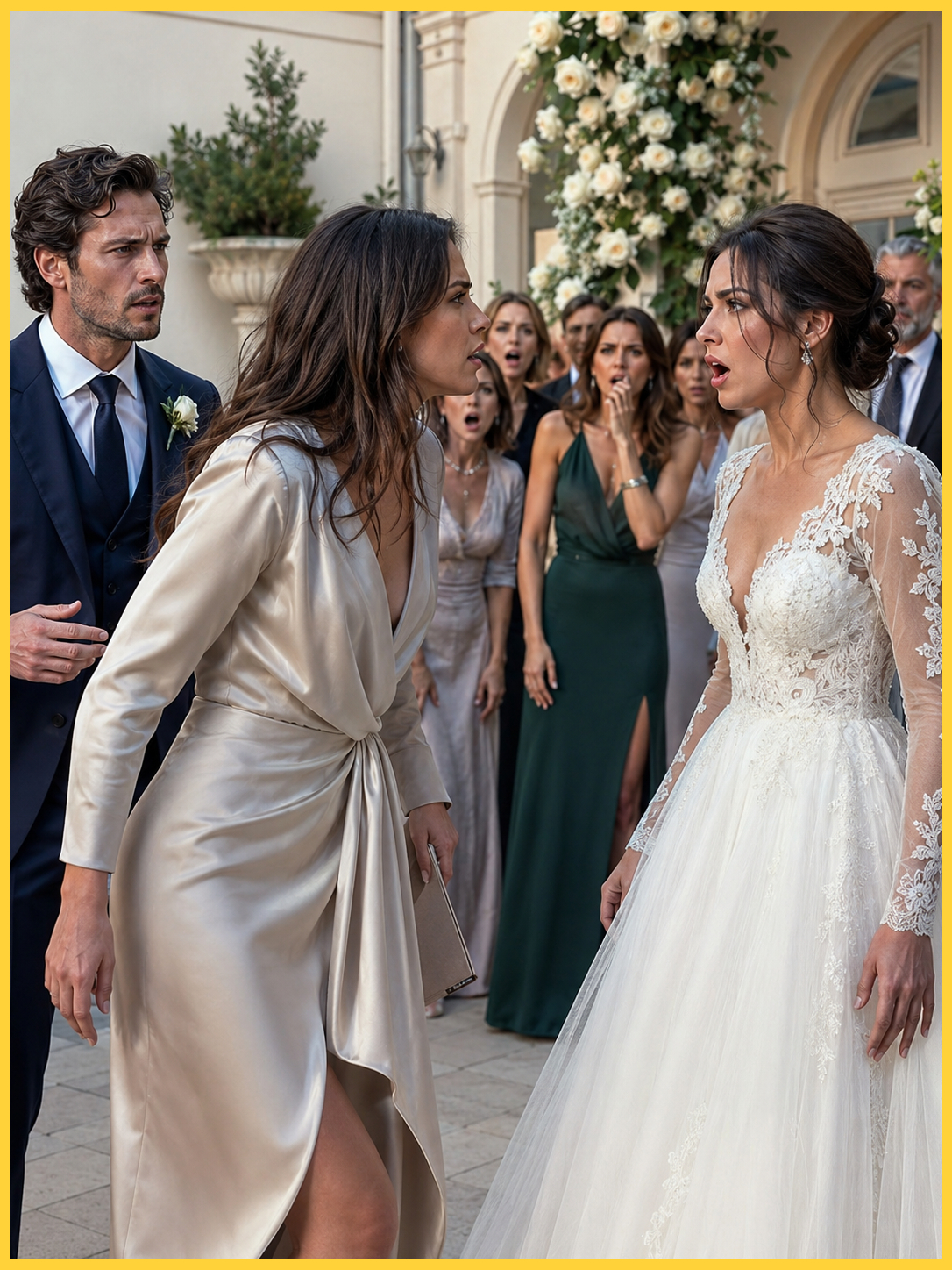 My Sister Stole the Wedding Dress Our Dying Mother Made Only for Me — Then She Walked Down the Aisle in It Until the Bridegroom’s Grandmother Exposed the Secret in the Train