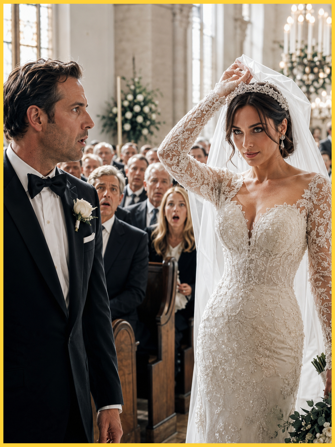 I Married a Millionaire Who Bet He Could Endure Me for Five Years — Then I Removed My Veil and Read the Clause Made the Whole Church Go Silent