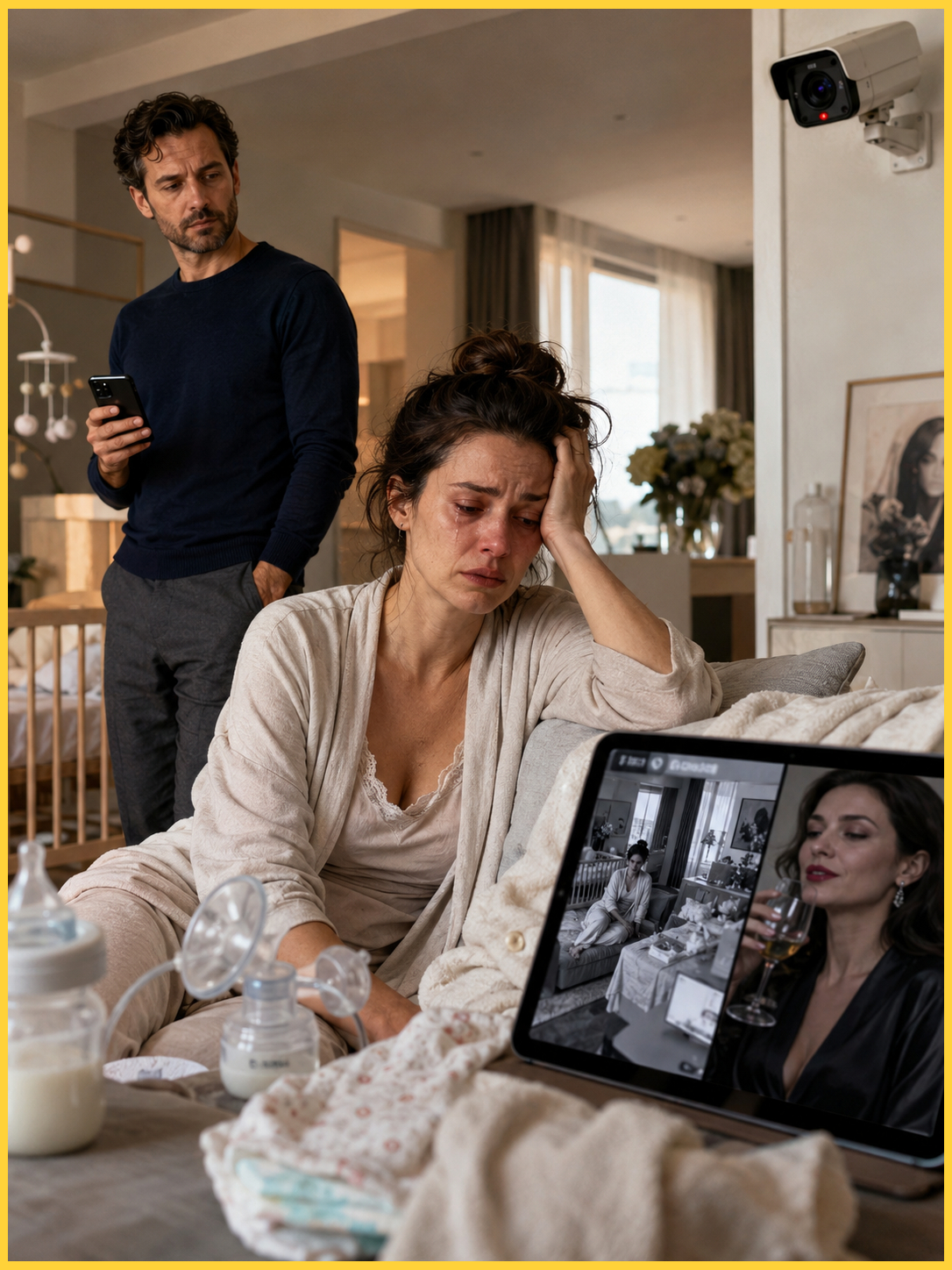 He Installed Smart Cameras “For the Baby” — Then I Found My Worst Postpartum Moments Being Sold to His Mistress’s Private Group