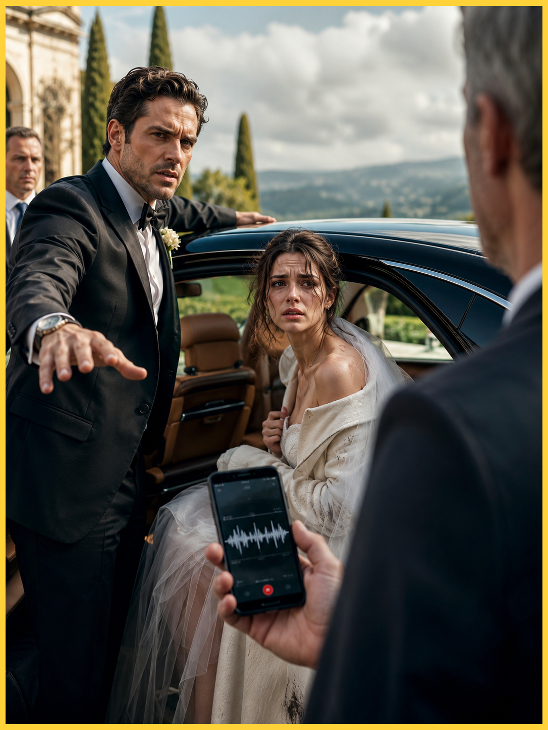 My Groom Staged My “Kidnapping” Before Our Vows — But the Recording in the Bridal Car Turned His Perfect Rescue Into Evidence