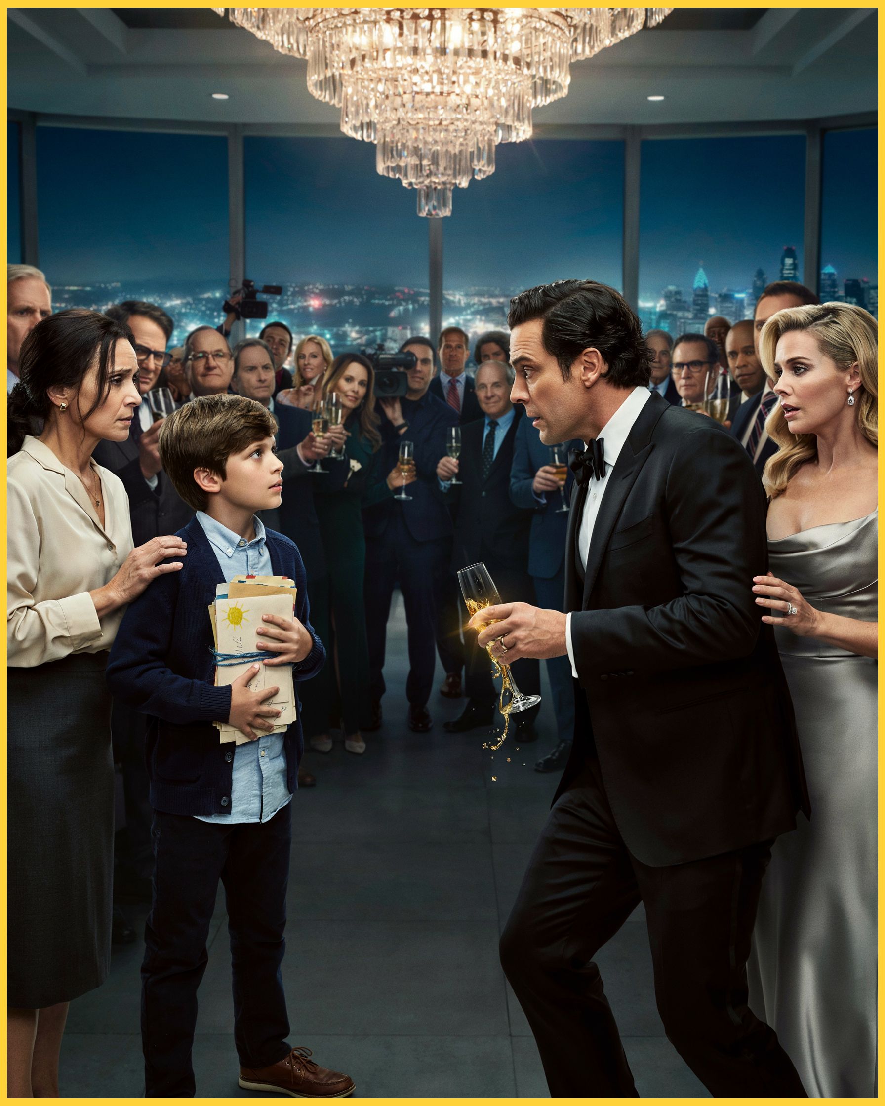 The Billionaire Was Ready to Announce His Engagement Until a Boy With His Eyes Called Him Father — Then He Ended the Party and Told the Room What His Silence Had Cost a Child