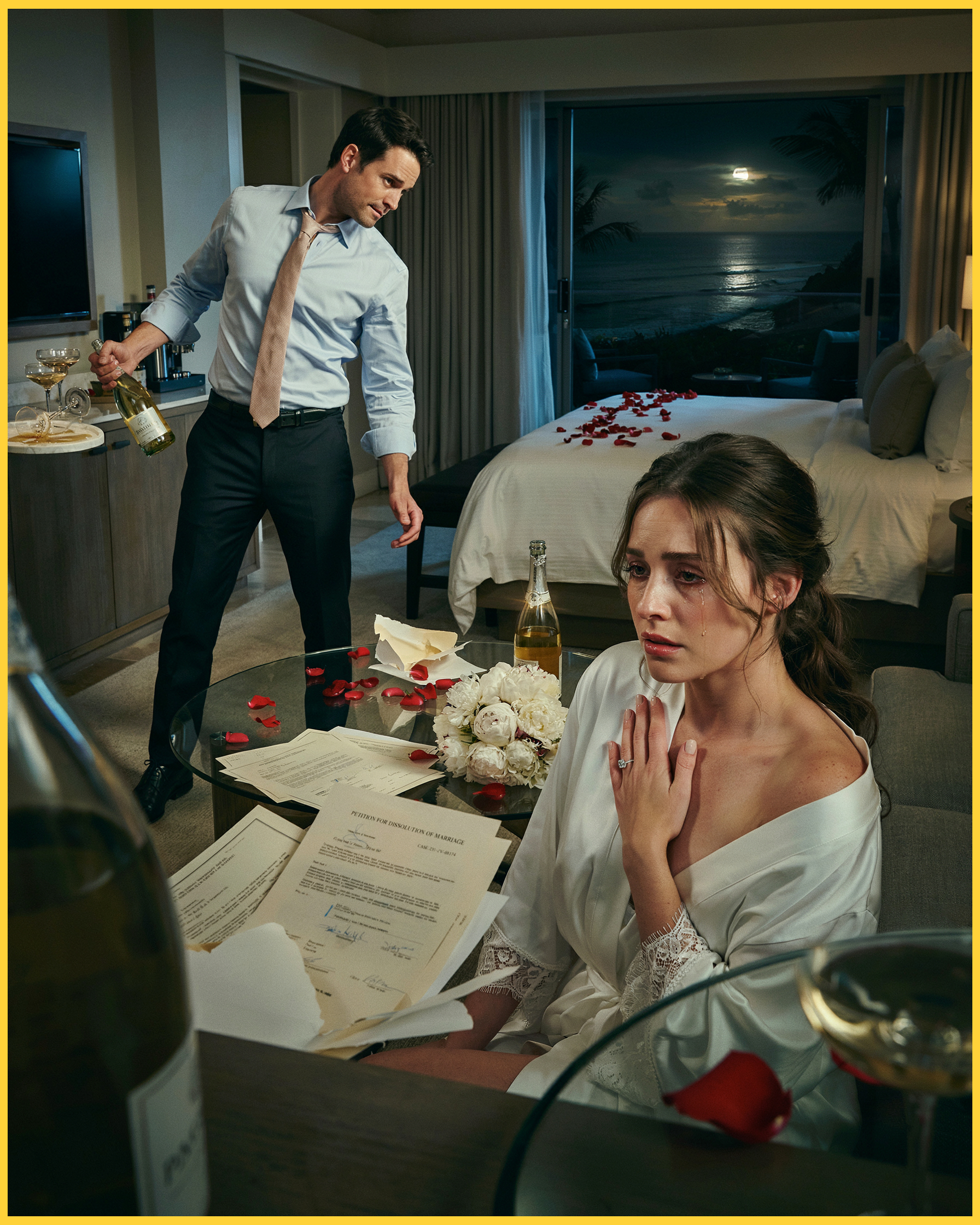 My Husband Handed Me Divorce Papers Six Hours After Our Beach Wedding and Said I Was a Bet — He Didn’t Know I Would Return From Our Honeymoon With Proof That Could End His Career