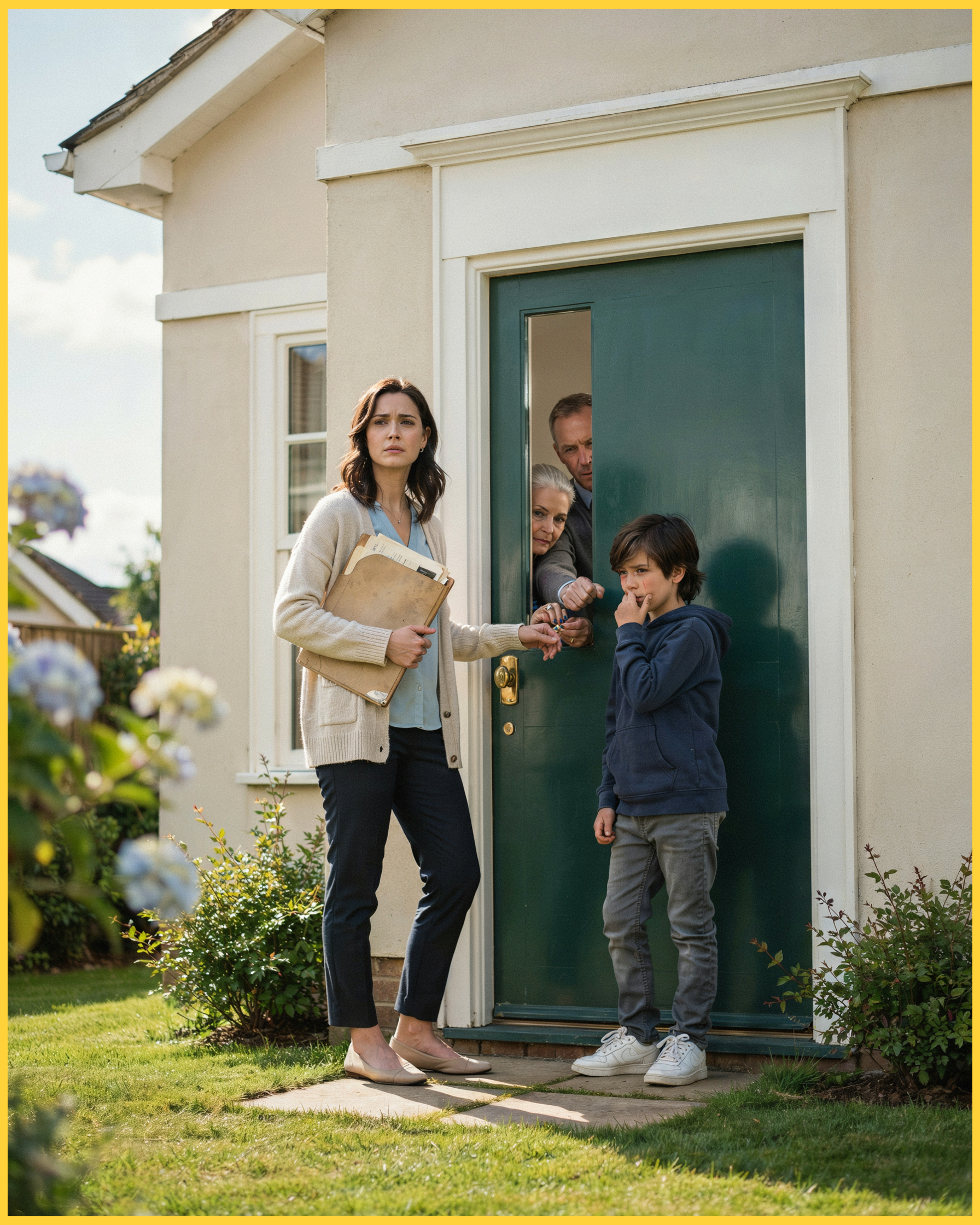After my husband’s funeral, my in-laws locked me and my children out of the very house we had built together. They thought I was nothing more than a broke widow. Then my father‑in‑law struck my teenage son, my mother‑in‑law slid my wedding ring off my hand, and I finally opened the folder Mark had left behind. Inside was the truth they never expected—the kind that would turn grief into reckoning.