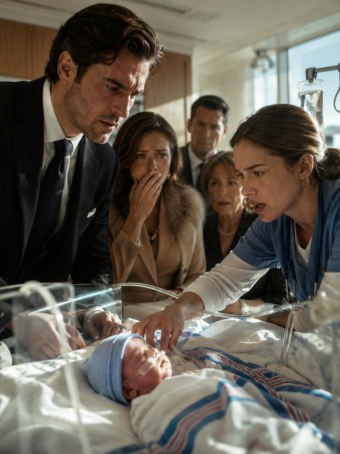 The mafia boss was told his premature newborn was dying from a rare inherited disorder, and everyone in the hospital seemed desperate to make him accept it. But one NICU nurse noticed the numbers didn’t match, the records had been changed, and the blue ribbon on the baby’s wrist was tied wrong. The moment she realized the hospital wasn’t hiding a mistake, but something far worse, she knew saying the truth out loud could put them both in danger.