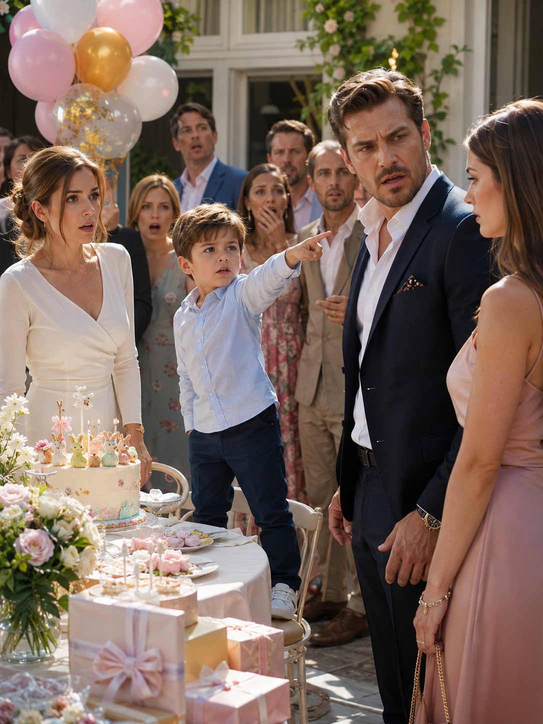 My Husband Brought a Woman to My Son’s Fifth Birthday and Called Her His Real Mother — Then My Son Pointed at Her and Said What He Heard in the Garage