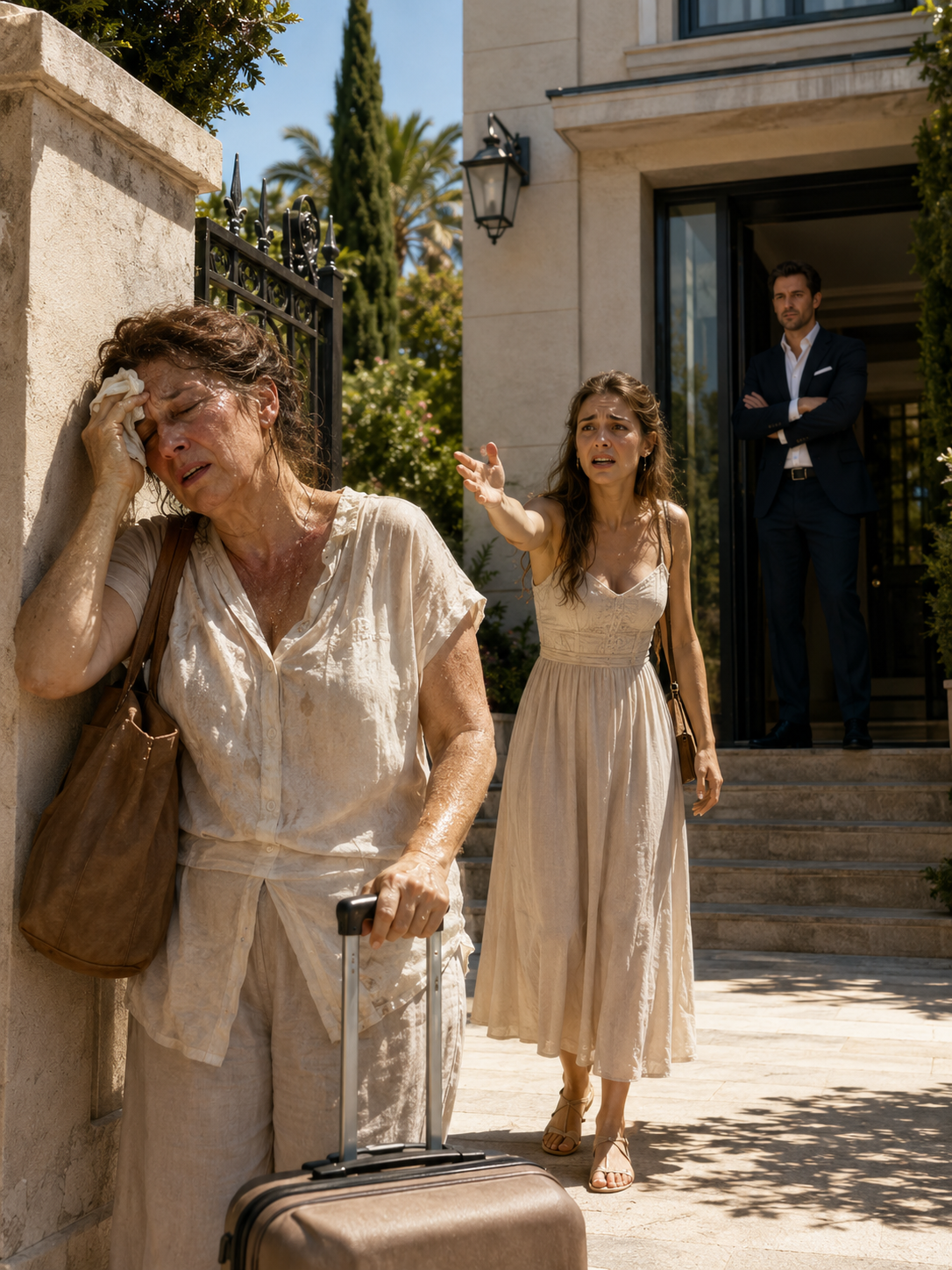 My mother traveled sixteen hours to see the man I was about to marry. He left her outside in brutal heat for three hours — but the broken vase he protected afterward revealed a secret far more dangerous than cruelty.