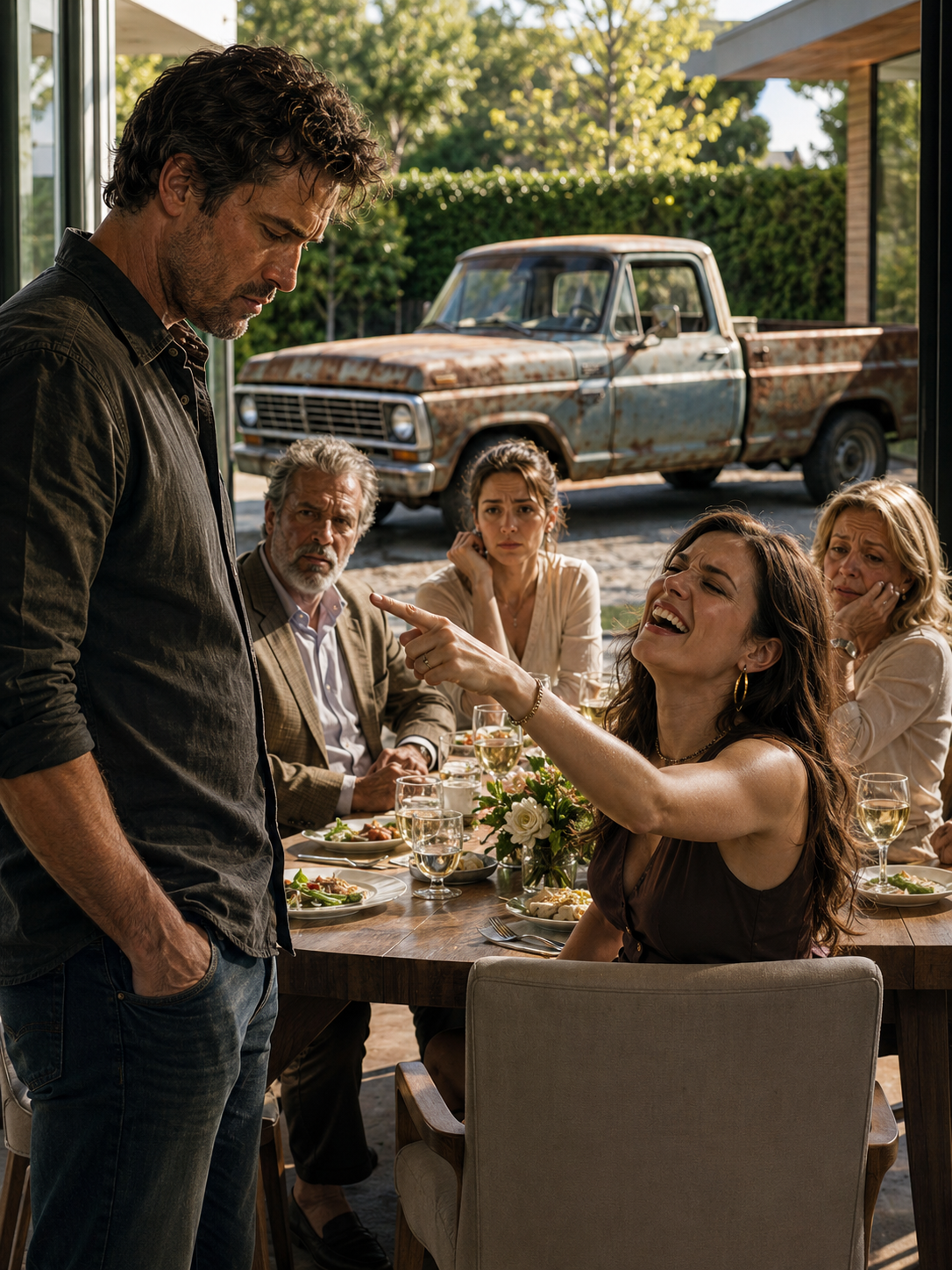 My Sister Mocked My Rusted Pickup at Dinner — Then She Walked Into Work and Learned I Owned the Company She Planned to Gut