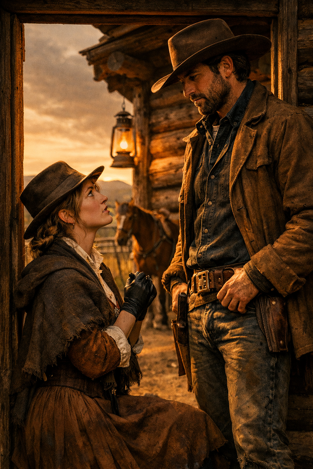 A woman rode four miles to a lonely rancher’s door and asked him to marry her before she’d even told him her name. When the quiet cattleman finally learned who she was running from, he realized saying yes wouldn’t just make him a husband—it would put him in the crosshairs of the most powerful man in town.