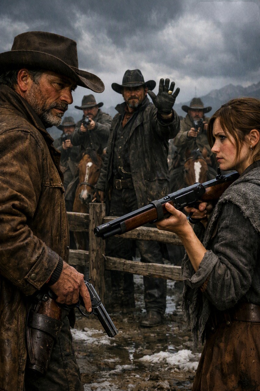 THE MOUNTAIN MAN STAYED FOR ONE DINNER WITH A LONELY WIDOW — BUT THE RUTHLESS CATTLE BOSS WHO CAME FOR HER FARM WAS WEARING HER DEAD HUSBAND’S RING