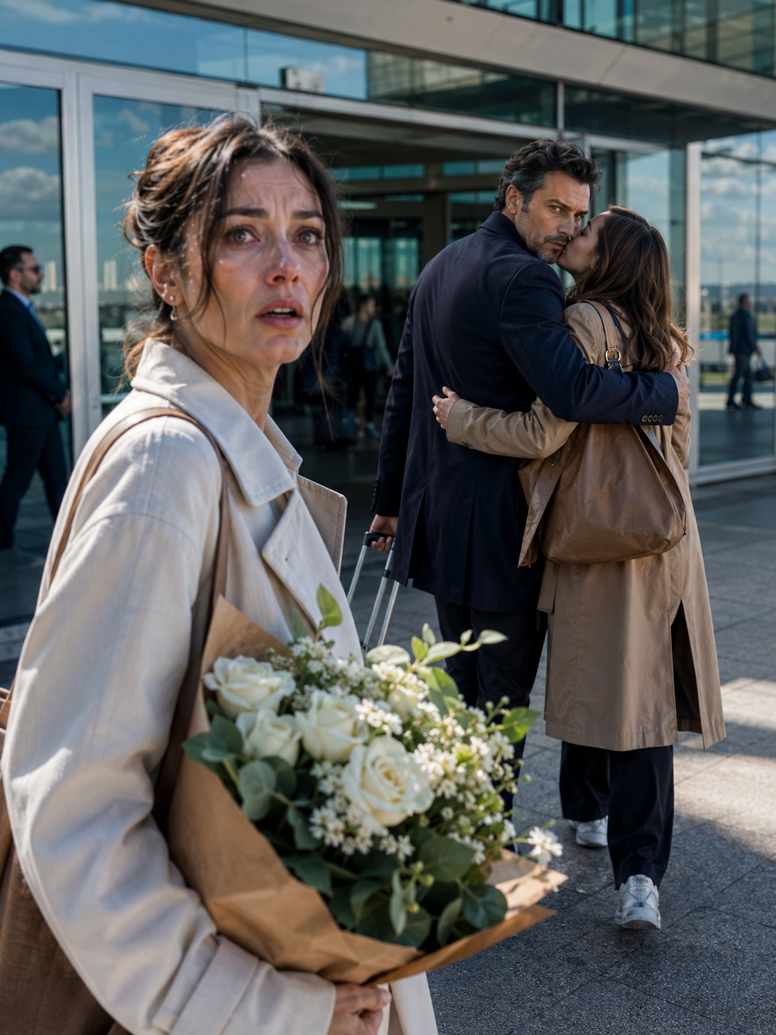 I caught my husband kissing another woman at the airport on the anniversary of my mother’s death. Then I found out she was the daughter I had been told died at birth—and my husband had spent a year convincing both of us that I was too unstable to be believed.