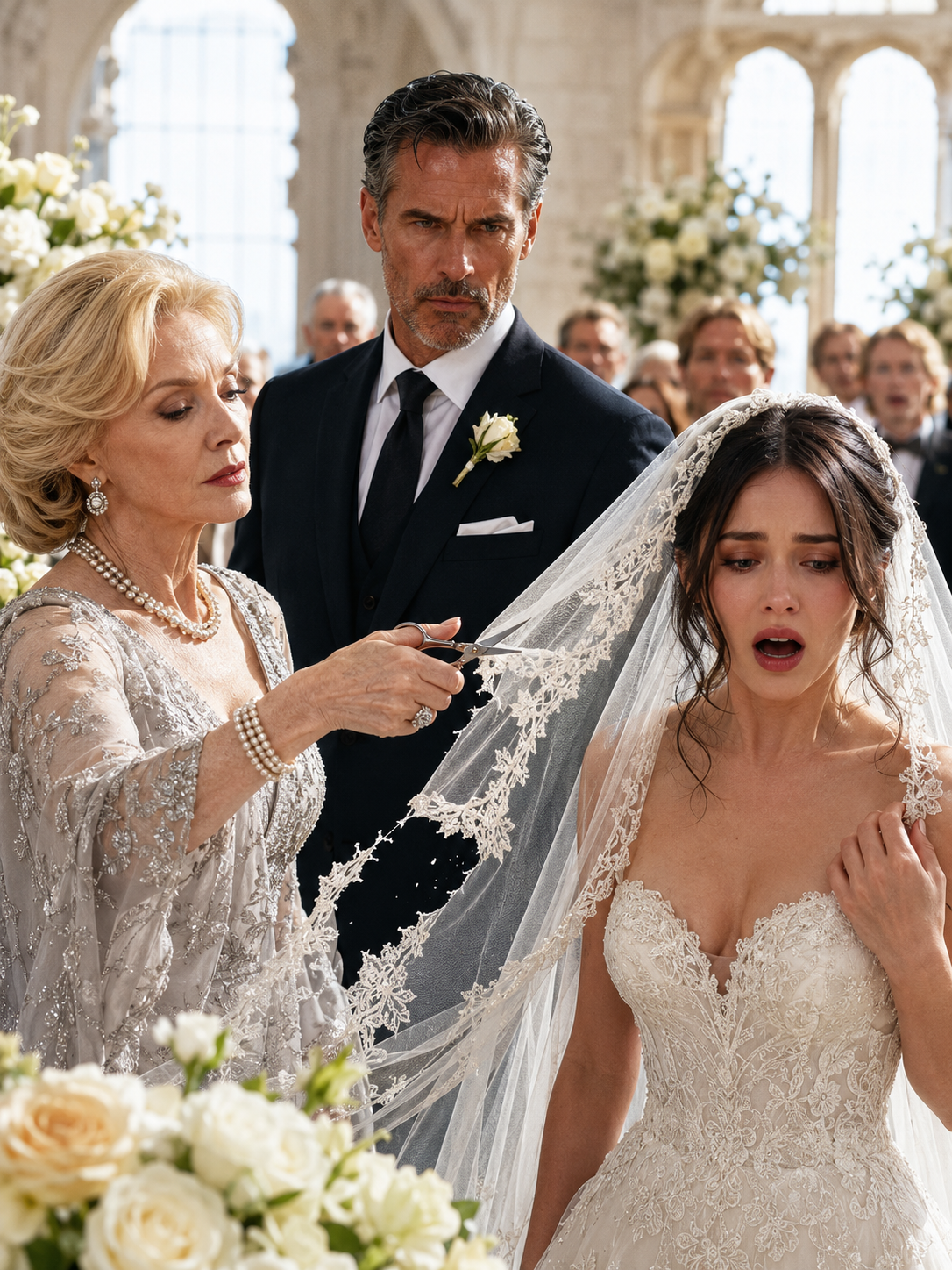 My Future Mother-in-Law Cut My Wedding Veil at the Altar — Then Boston’s Most Feared Archivist Recognized the Lace