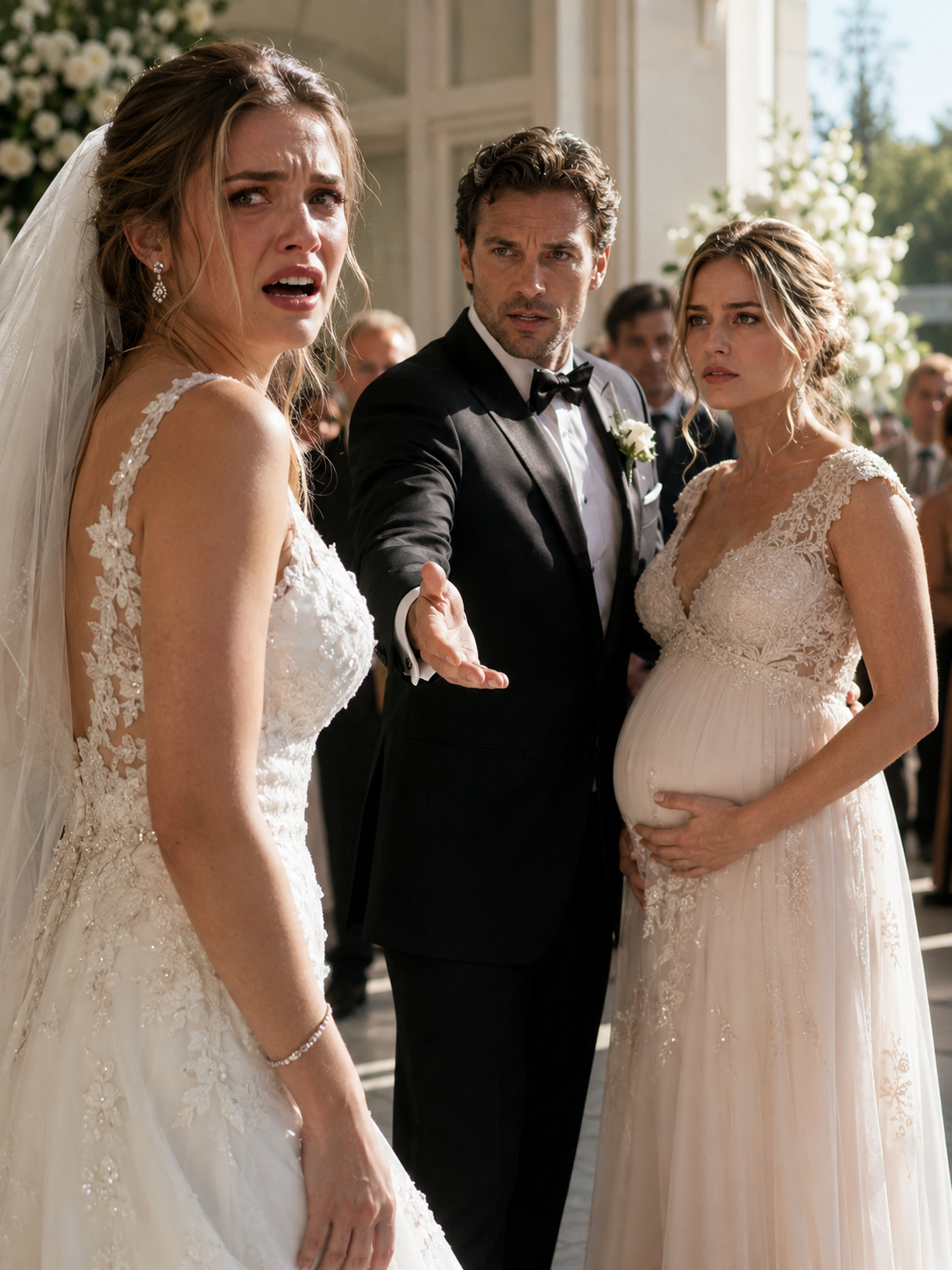 My Fiancé Married My Pregnant Half-Sister on Our Wedding Morning — Then Asked Me to Walk Down the Aisle as His Secret Woman
