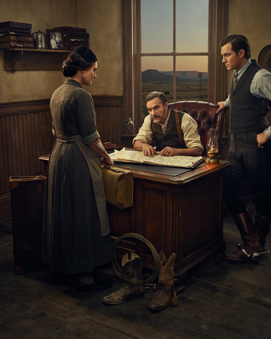 The banker believed he’d found the perfect victim—a hardworking rancher too busy fixing fences to notice money disappearing a little at a time. The cattle broker believed no one would ever question prices that were only slightly below market. Then a widow arrived at the ranch with nothing but a suitcase, an unpaid debt, and years of experience keeping impossible books alive. They thought she would spend her days in the kitchen. They had no idea she’d spend her nights uncovering everything they’d worked so carefully to hide.